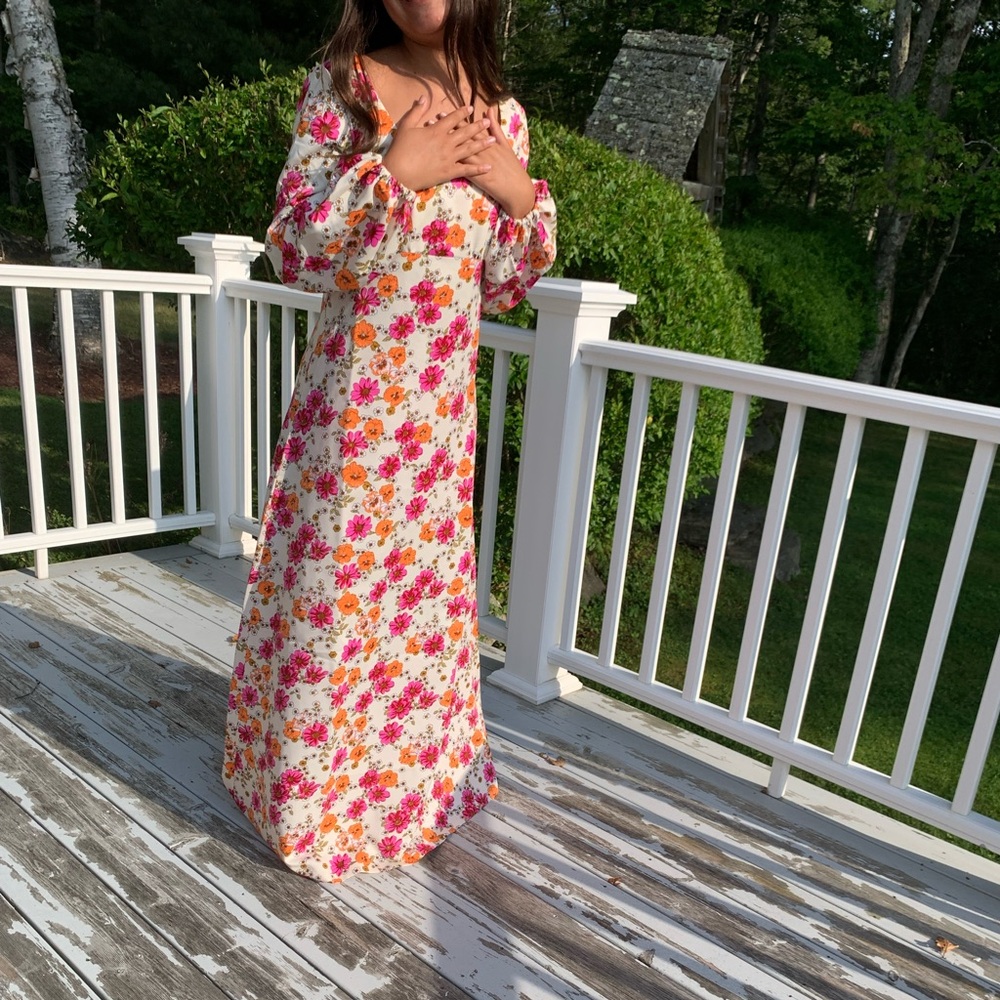 Handmade silk dress